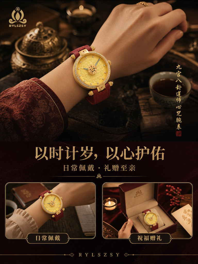 九宫八卦莲师心咒腕表