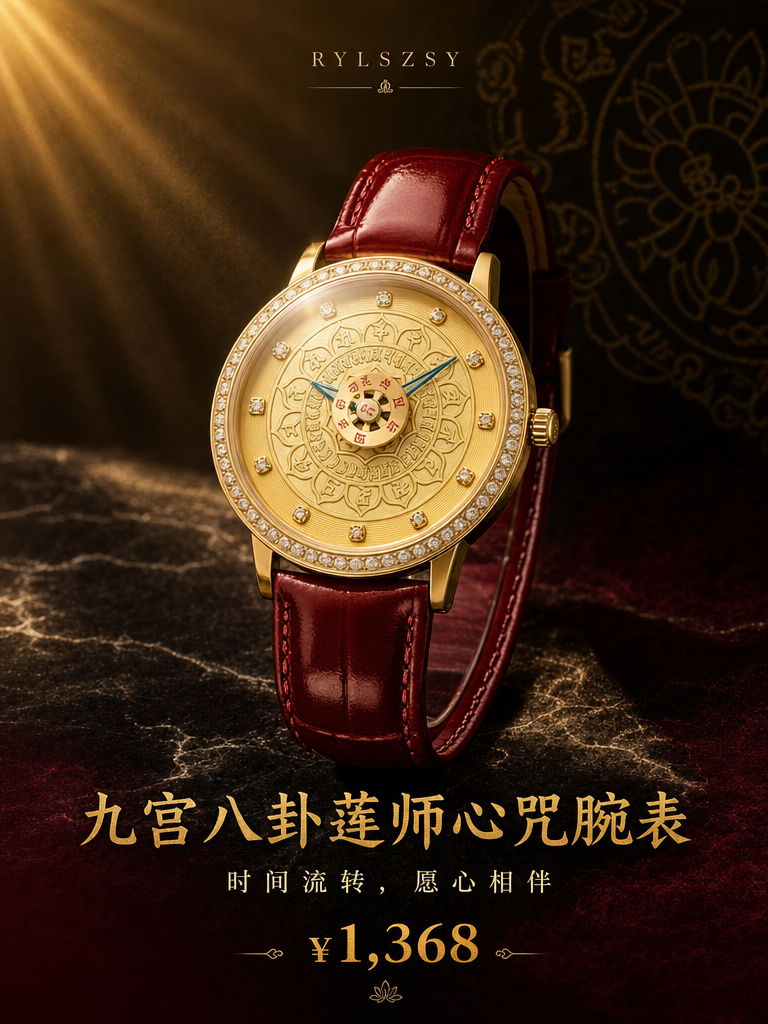 九宫八卦莲师心咒腕表